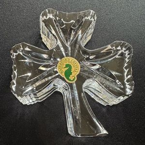VTG - Signed by Master Cutter Waterford 4” Waterford Crystal Shamrock